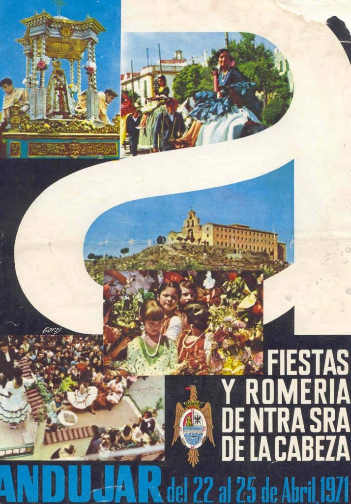 CARTEL DE ROMERÍA DE LA VIRGEN DE LA CABEZA DEL AÑO 1971