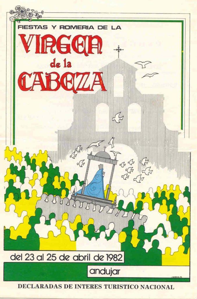 CARTEL DE ROMERÍA DE LA VIRGEN DE LA CABEZA DEL AÑO 1982
