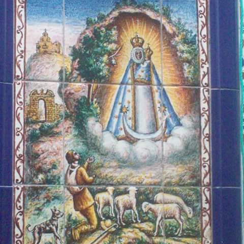 Mural ceramico Virgen de la Cabeza de Bartolomé Herrera