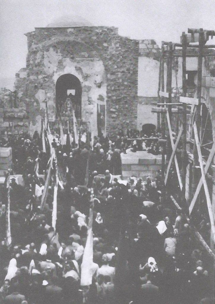 Santuario destruido romería 1941