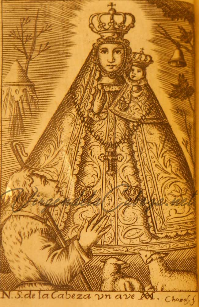 Virgen de la Cabeza dibujo 1745