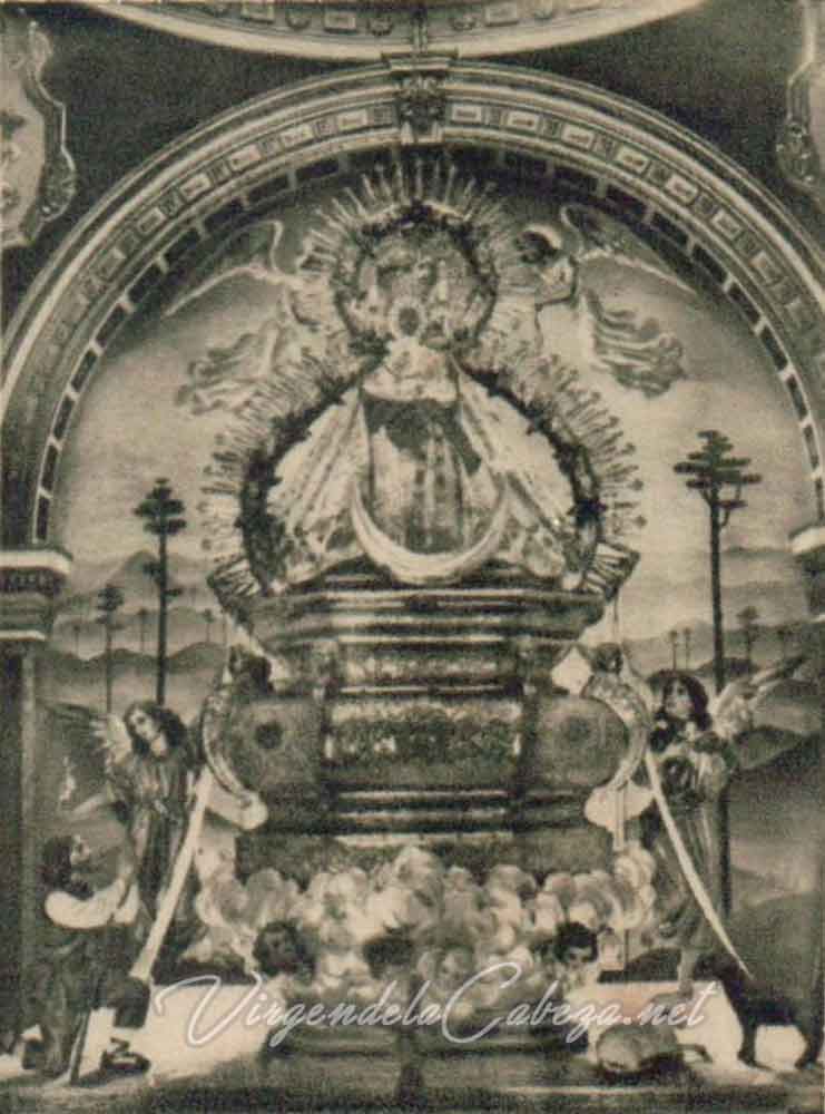 Estampa Virgen de la Cabeza 1957