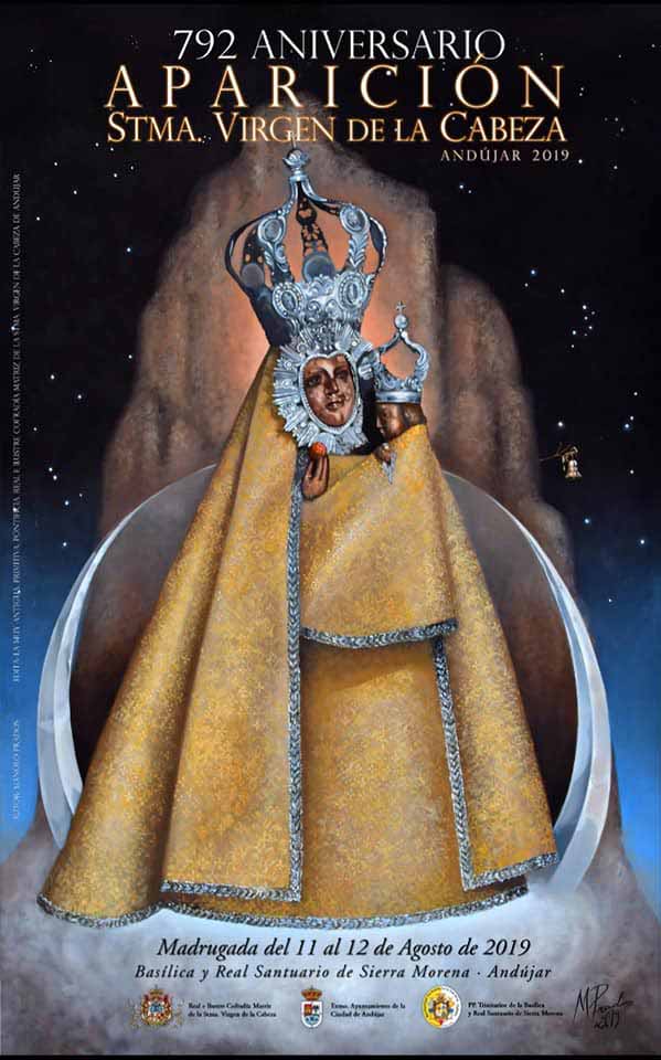 Cartel aparición Virgen de la Cabeza 2019