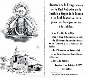 estampa-peregrinación Virgen de la Cabeza