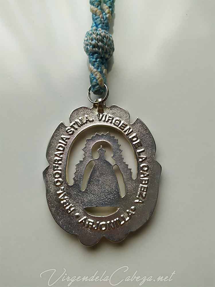 medalla-cofradia-Virgen-Cabeza-romeria-arjonilla reverso