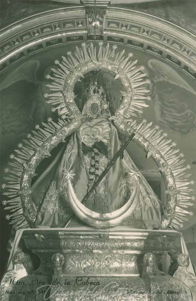 Foto Virgen de la Cabeza blanco y negro