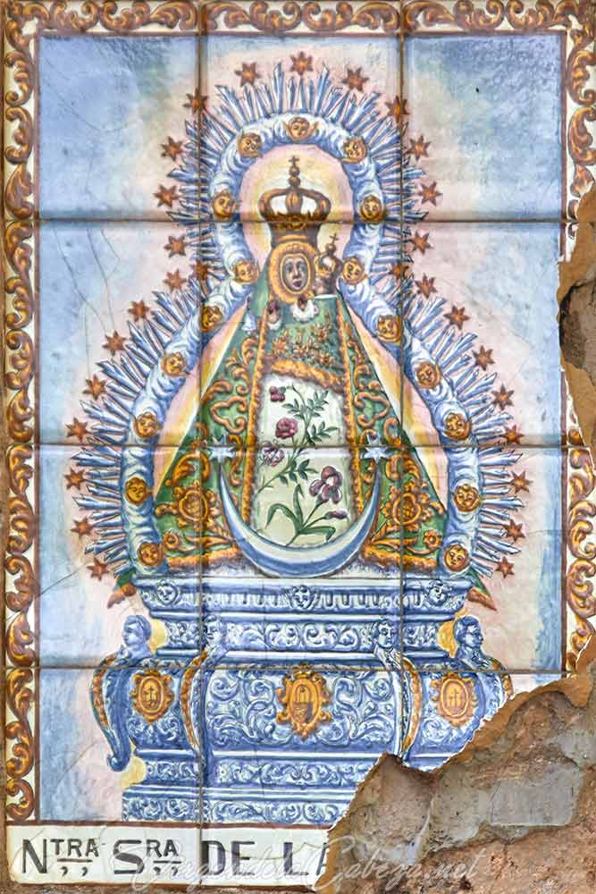 Mural azulejos Virgen de la Cabeza