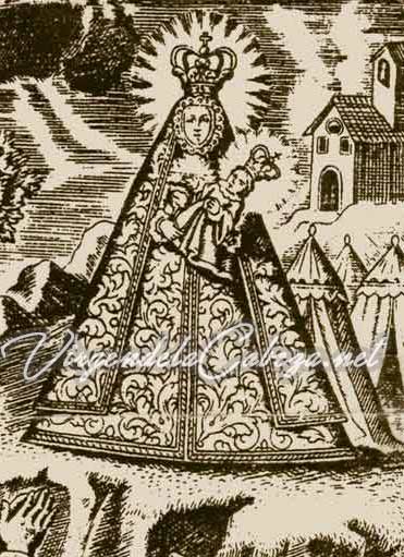 Iconografía Virgen de la Cabeza antigua resplandor