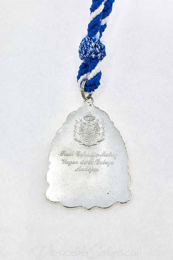 Medalla cofradía matriz Virgen Cabeza Andújar reverso