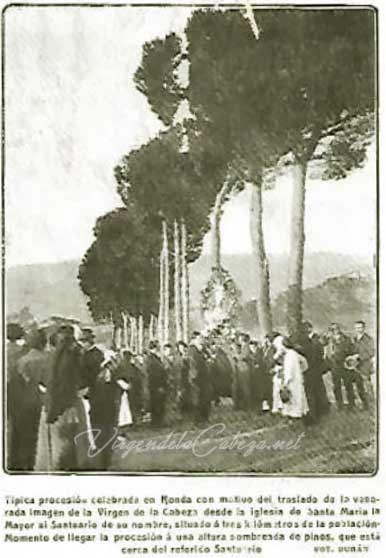Ronda procesión traslado VIRGEN-DE-LA-CABEZA-IGLESIA-STA-MARIA-AL-SANTUARIO-1912
