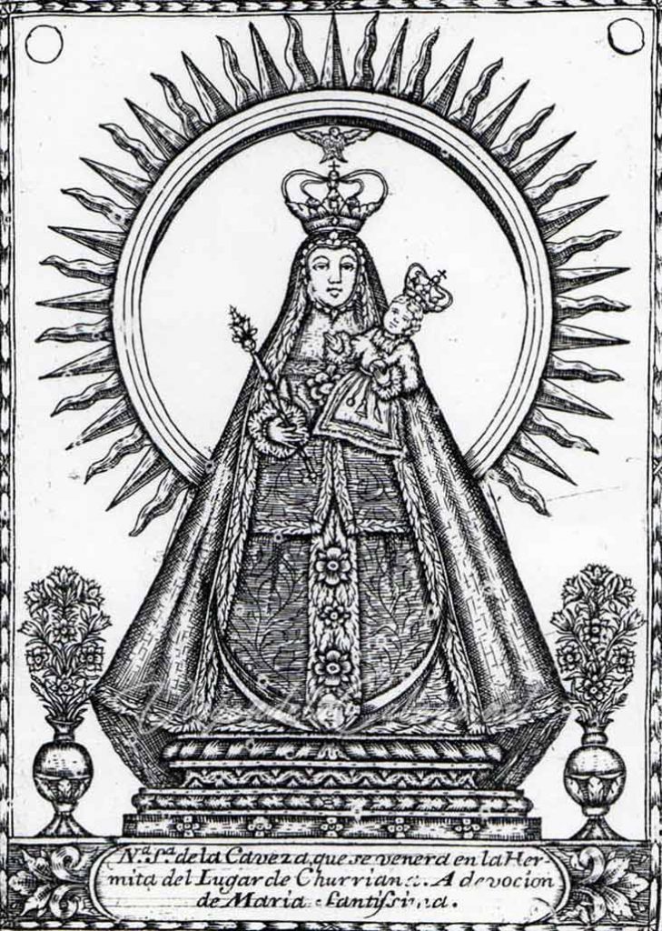 Litografía Virgen Churriana