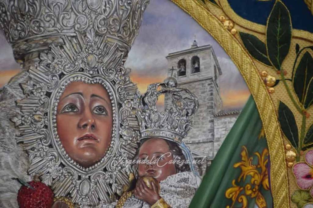 Pintura Virgen Jamilena