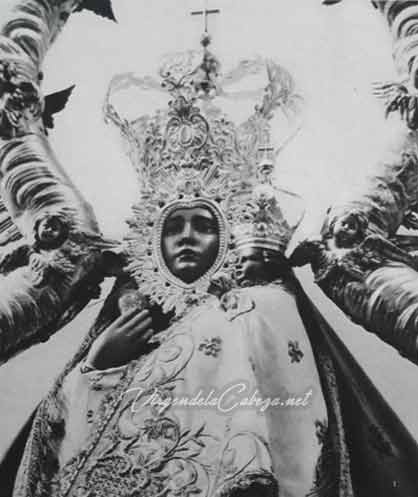 Corona Virgen de la Cabeza plata