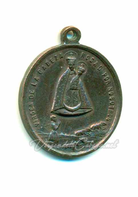 Medalla antigua Virgen Cabeza