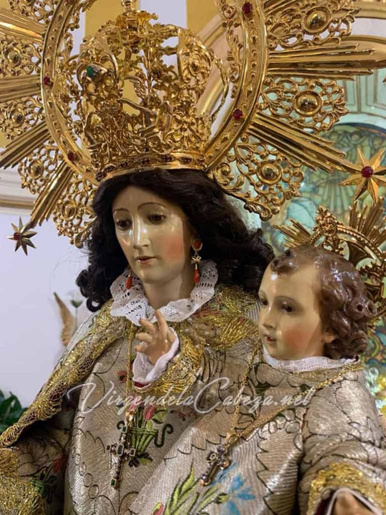 Cara Virgen de la Cabeza Casas-Ibañez