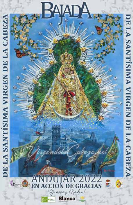 Cartel bajada Virgen de la Cabeza a Andújar