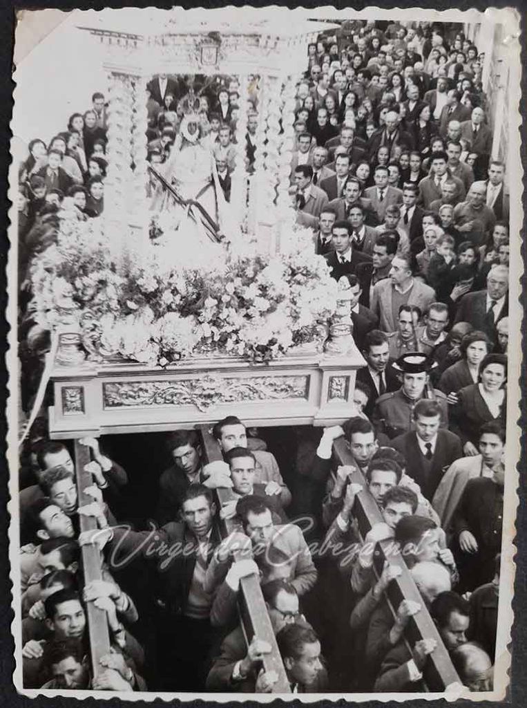 Bajada Virgen 1957 santa misión
