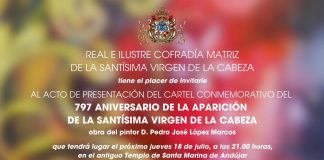 Presentación cartel aniversario aparición presentación cartel aparcición