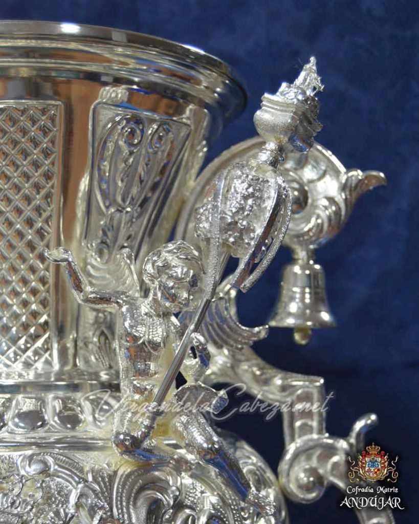 Jarra Virgen de la Cabeza angel campana