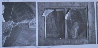 Un Tesoro Oculto en Alcalá la Real: El hallazgo de una antigua pintura de la Virgen de la Cabeza detalle-reverso-cuadro-trozos-pintura-Virgen-de-la-Cabeza