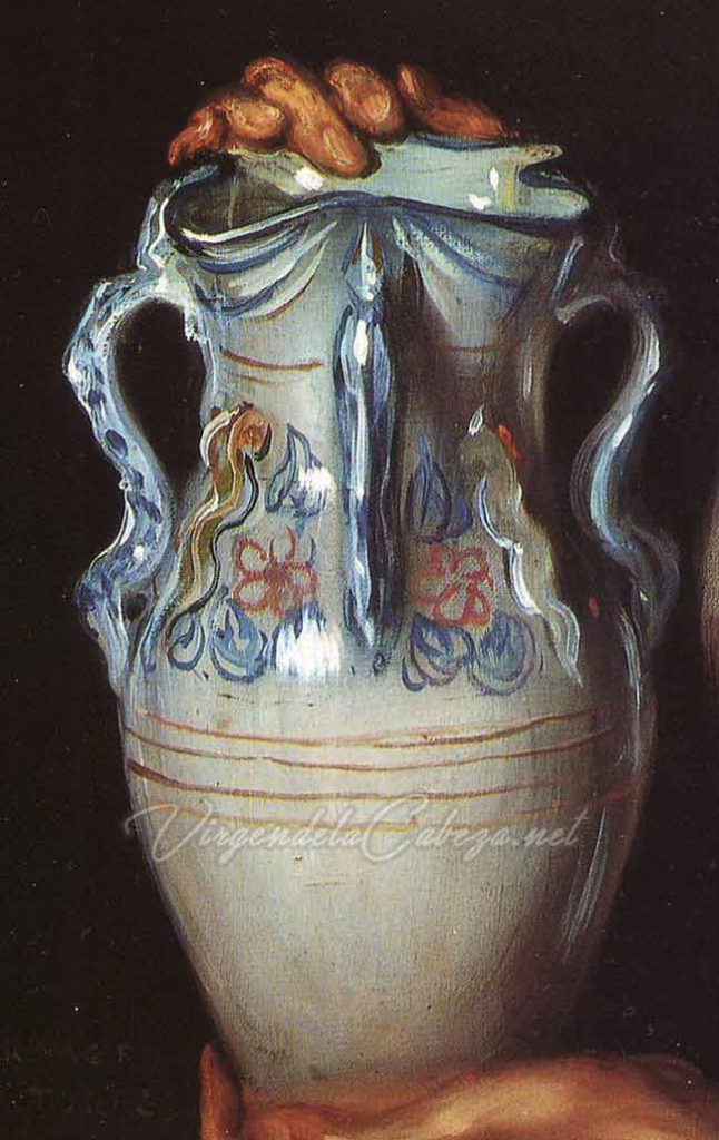 pintura con jarra ceramica Andújar